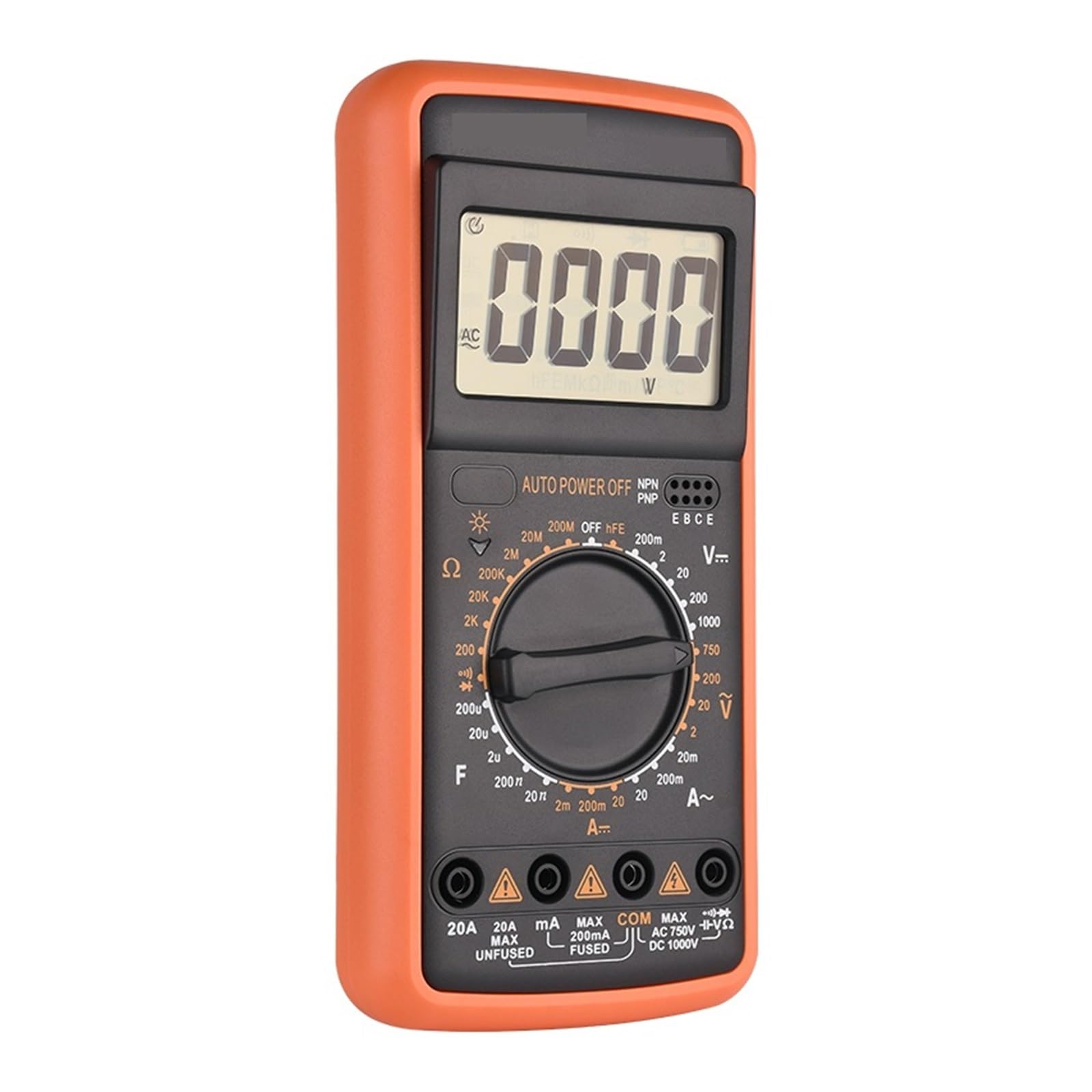 Multimetr Cyfrowy 1000V 10A Miernik Napięcia Prądu HFE Ohm Pojemność Dioda Ciągłości DMM Tester Narzędzia Dla Elektryków Szybko Dokładnie Łatwy Odczyt