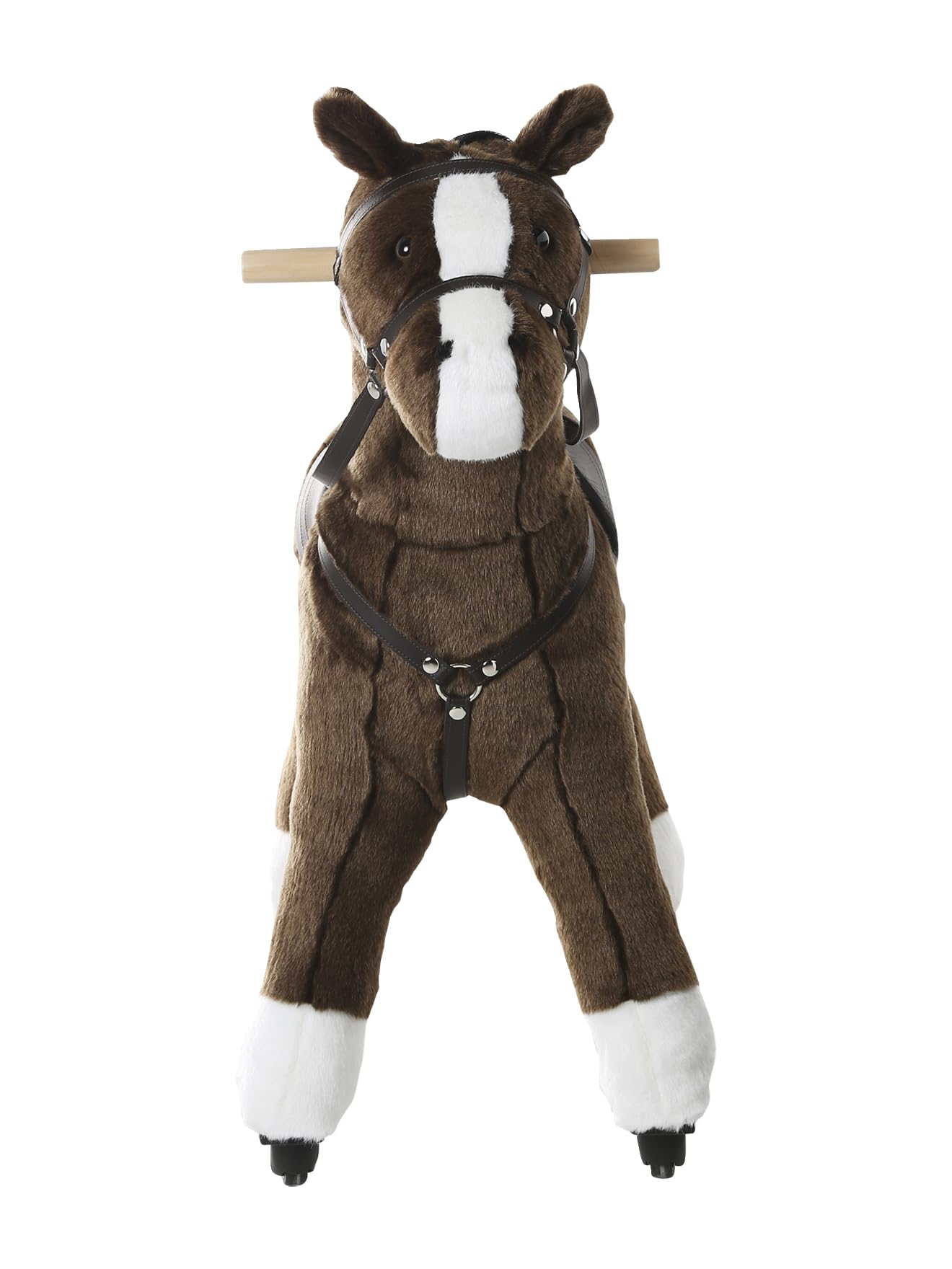 VERTBAUDET Cheval à roulettes en bois FSC® Grand cheval TU