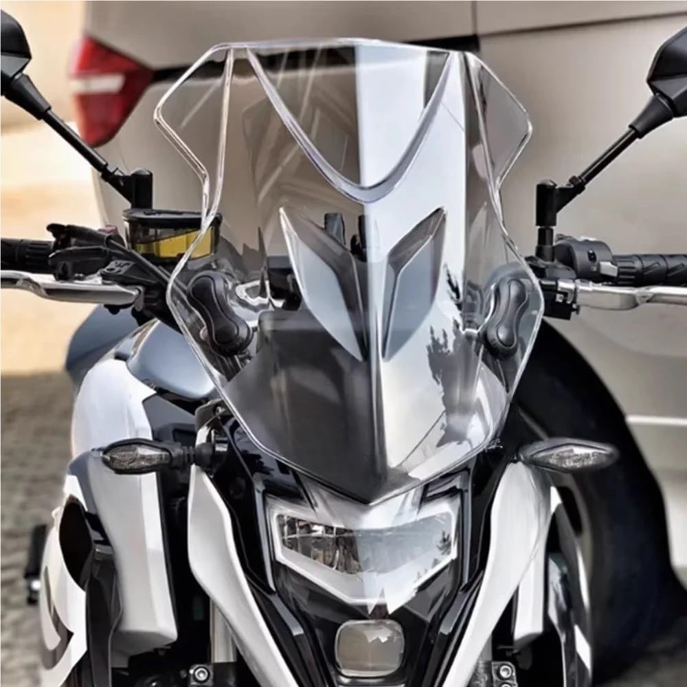 Spoiler parabrezza anteriore Estensione parabrezza anteriore per moto, deflettore, accessori modificati con staffa per 650NK 400NK 150NK