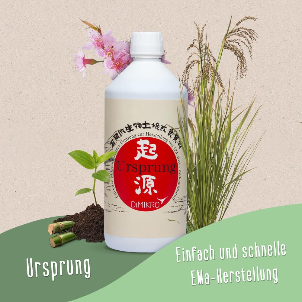 DIMIKRO Origen solución original: solución original tradicional japonesa (producción de EM-activo) activador de suelo con microorganismos efectivos (1 litro)