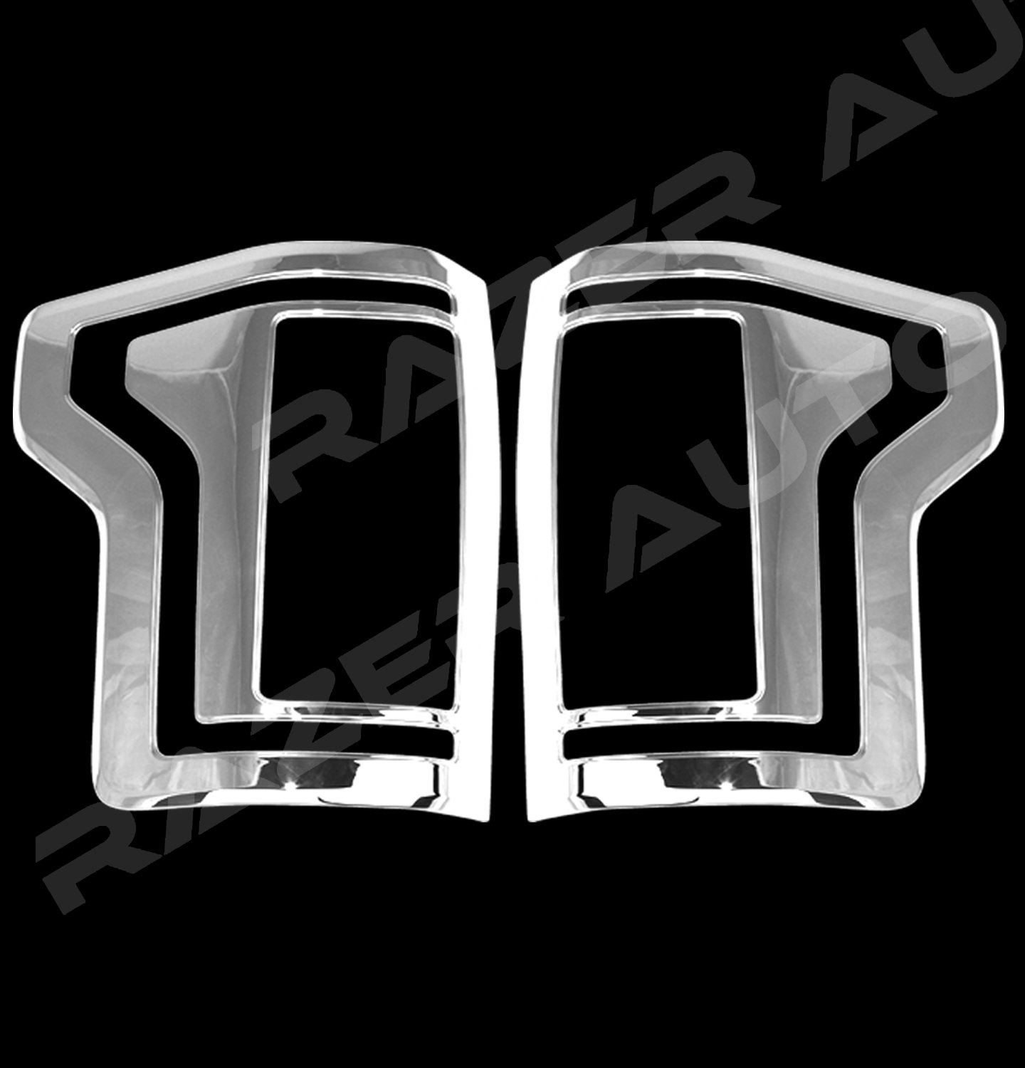 Razer Auto Triple Chrome Plated Taillight Trim Bezel Cover Does NOT fit Taillight with Sensor for 2015-2016 Ford F150