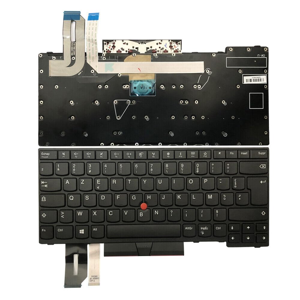 Clavier pour Lenovo Thinkpad E490 E495 de remplacement AZERTY français - 8