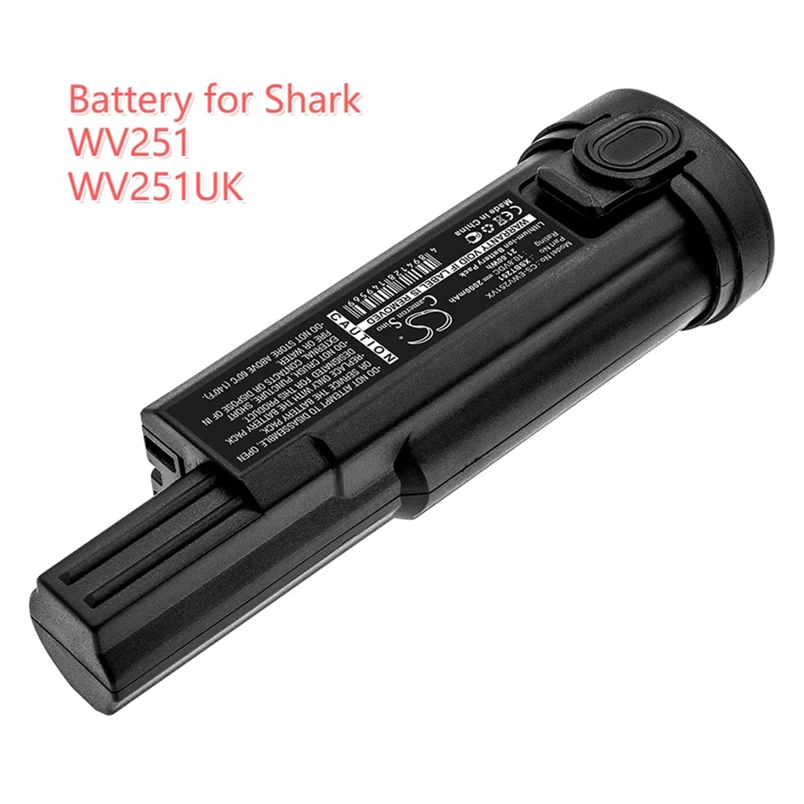 10,8 V/2000 mAh/2500 mAh Li-Ionen-Akku for im Auto montierten Handstaubsauger XSBT251, XSBT251EU, kompatibel mit Shark WV251, WV251UK(2000mAh)