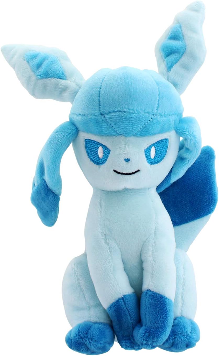 Sanei PP124 Pokemon All Star Collection Glaceon Plush,Brown/A