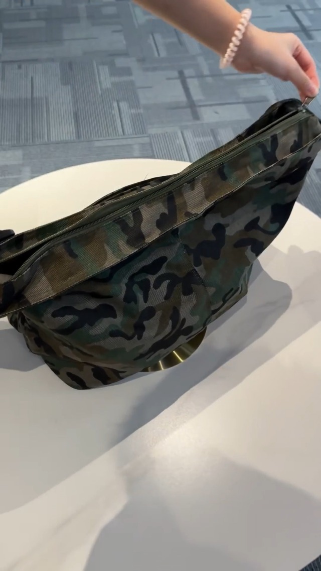 Bolso cruzado de lona camuflaje para mujer y hombre miniatura 7