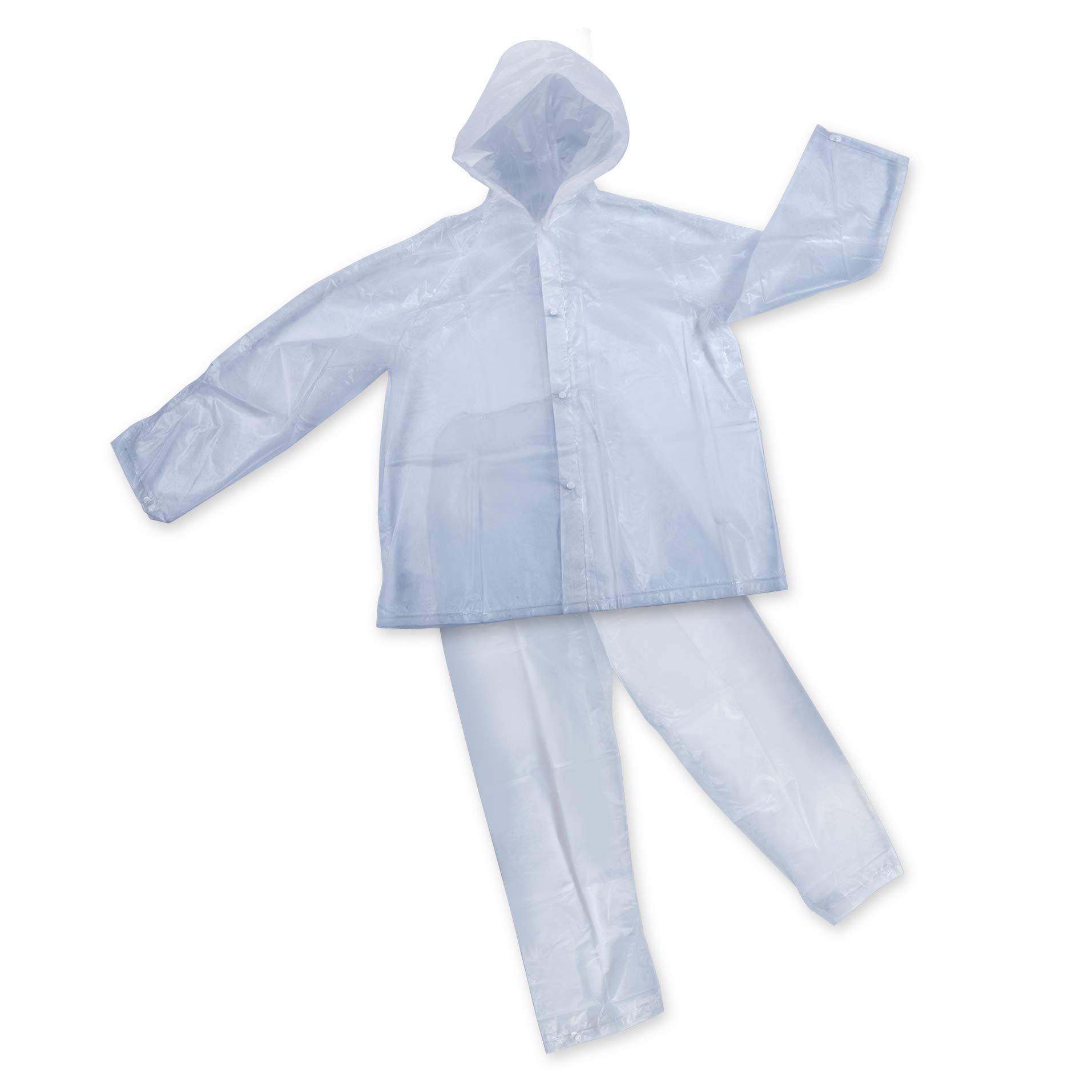 StanSport Clear-M - Traje Impermeable de Vinilo con Capucha, tamaño Mediano