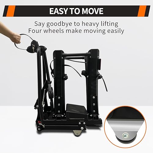 Miniatura 3 de Soporte de enganche eléctrico plegable para bicicleta con rampa para receptor de 2 pulgadas, 2 portabicicletas para automóvil, neumático de hasta 4