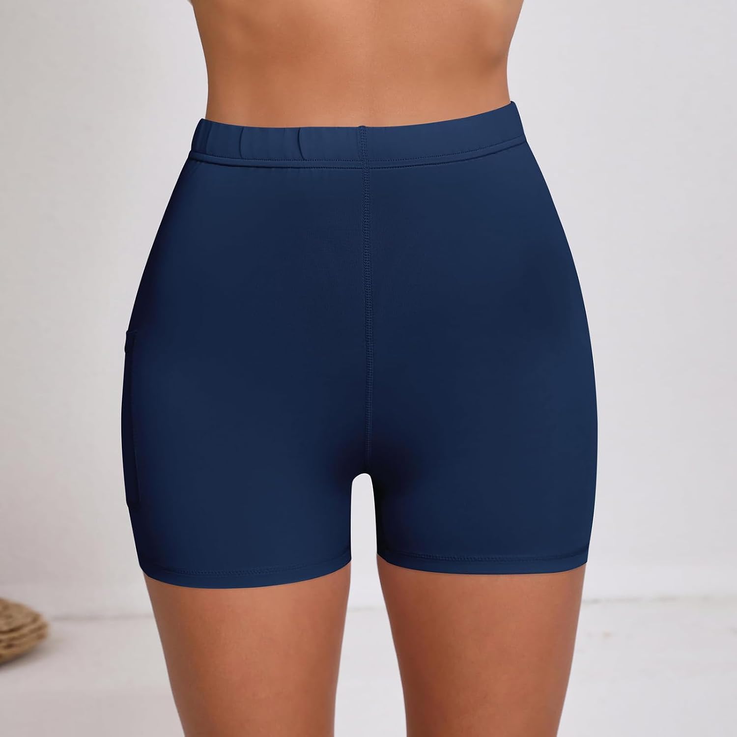 Gym Shorts for Women Scrunch Butting Lifting Tummy Control Biker Shorts with Pockets High Waist Yoga Booty Workout