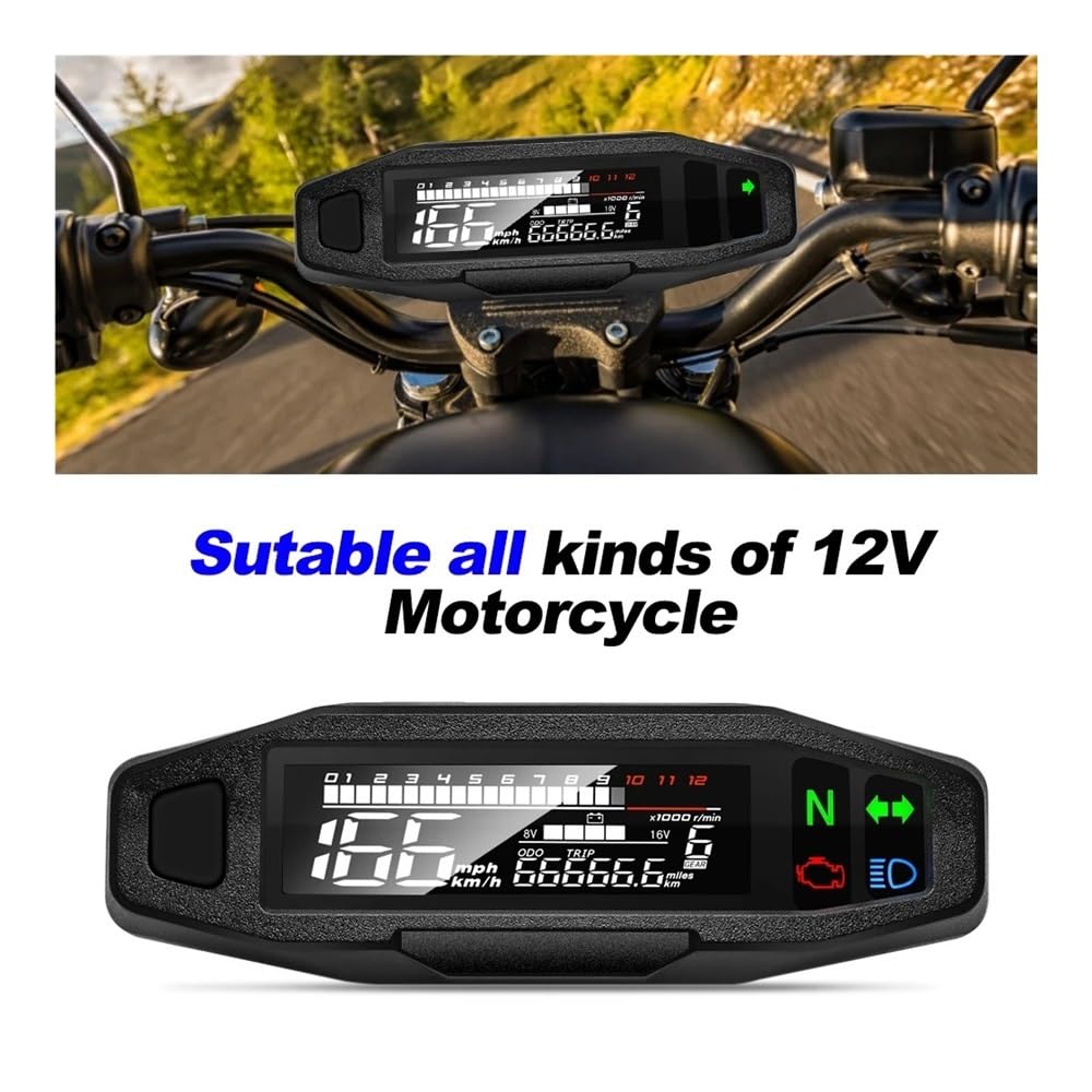 Odómetro Digital moto Velocímetro De Motocicleta, Instrumento