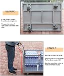 4-in-1 Foldable Platform Truck with Cage and Brake, 39"x24" Heavy Duty Warehouse Push Moving Cart, 1000lbs Flatbed Dolly for Grocery, Laundry, Shelving, Storage, Industrial Wagon Hand Truck Trolley