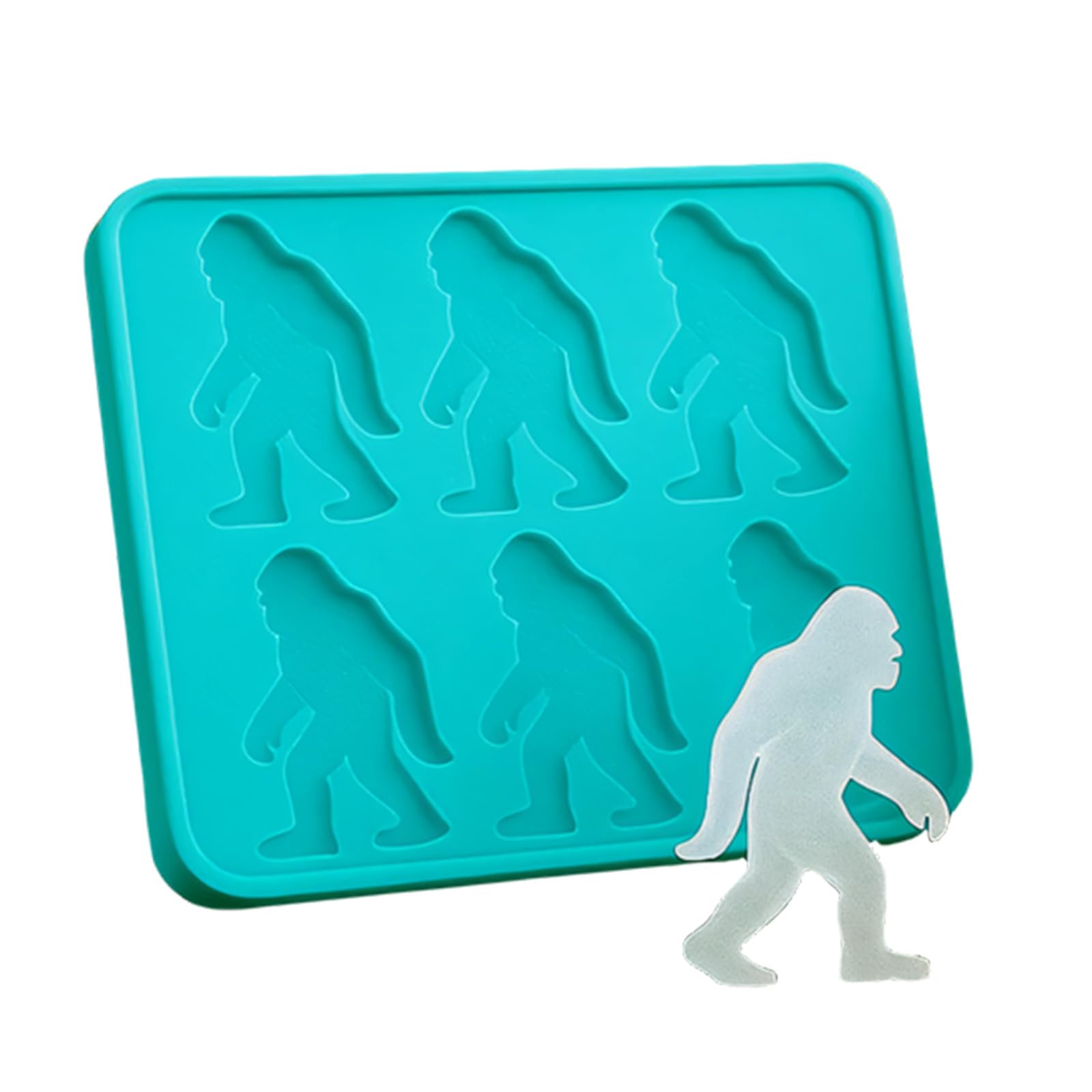 LUCKGONI Silicone Shape Ice Tray With 6 Cavities Maker For Fun Cocktails Whiskeys And Party Drinks Decor