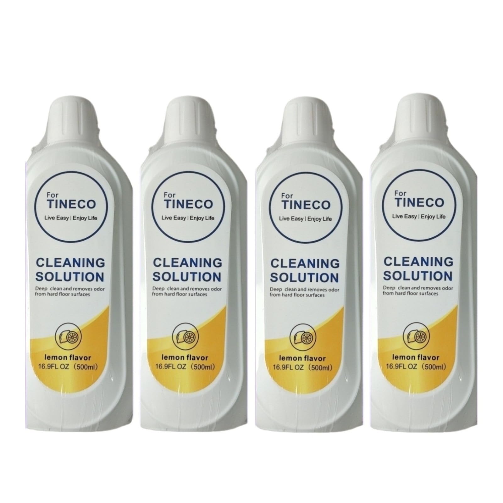 Detergente Per Pavimenti, Aroma Limone 16,9 Fl Oz (500 Ml). Compatibile Per Tineco Floor ONE S3 / IFLOOR 3 Breeze. Pulizia Profonda Di Varie Superfici Dure.(4pack)