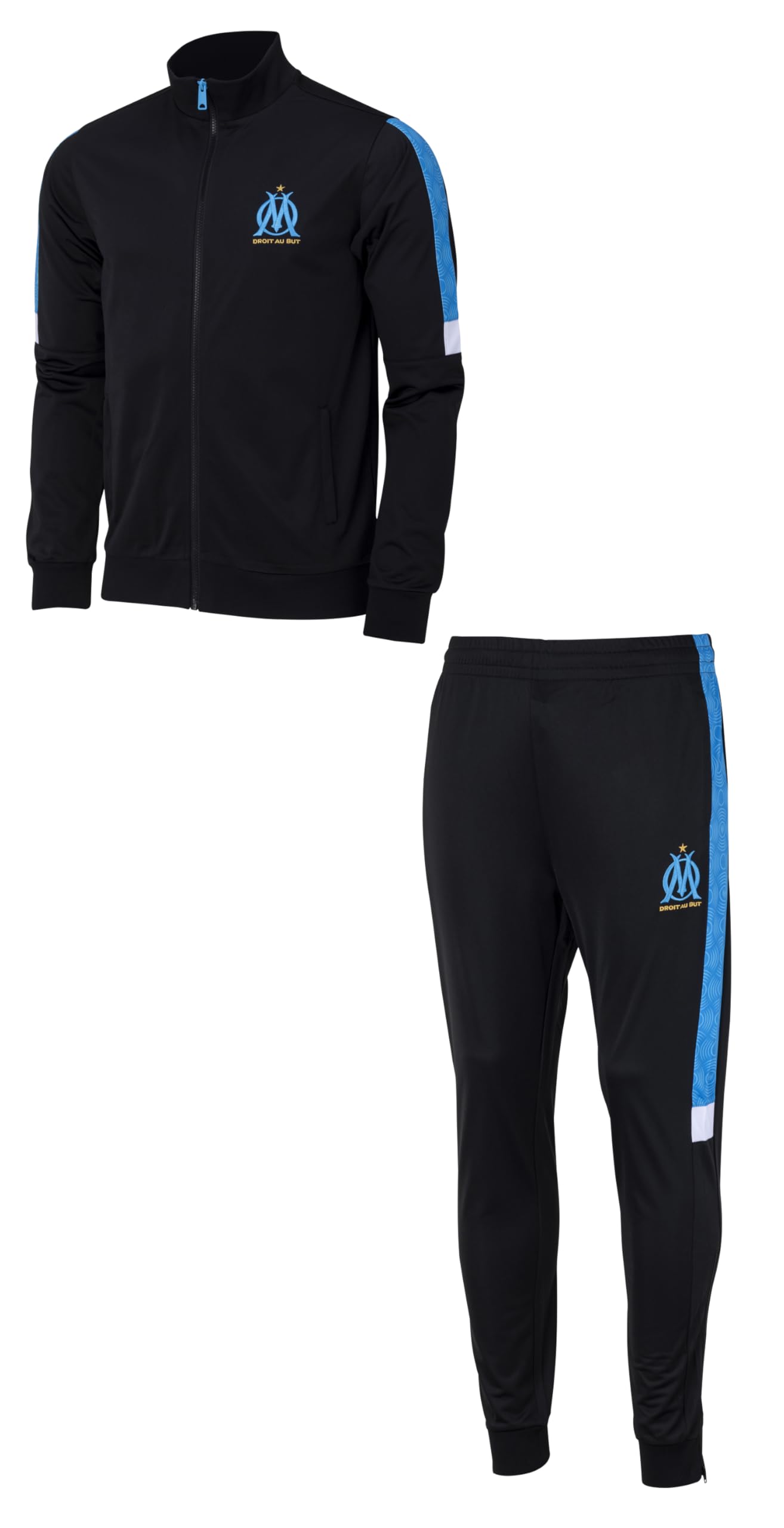 OLYMPIQUE DE MARSEILLE Om Official Collection Tracksuit, Black, L