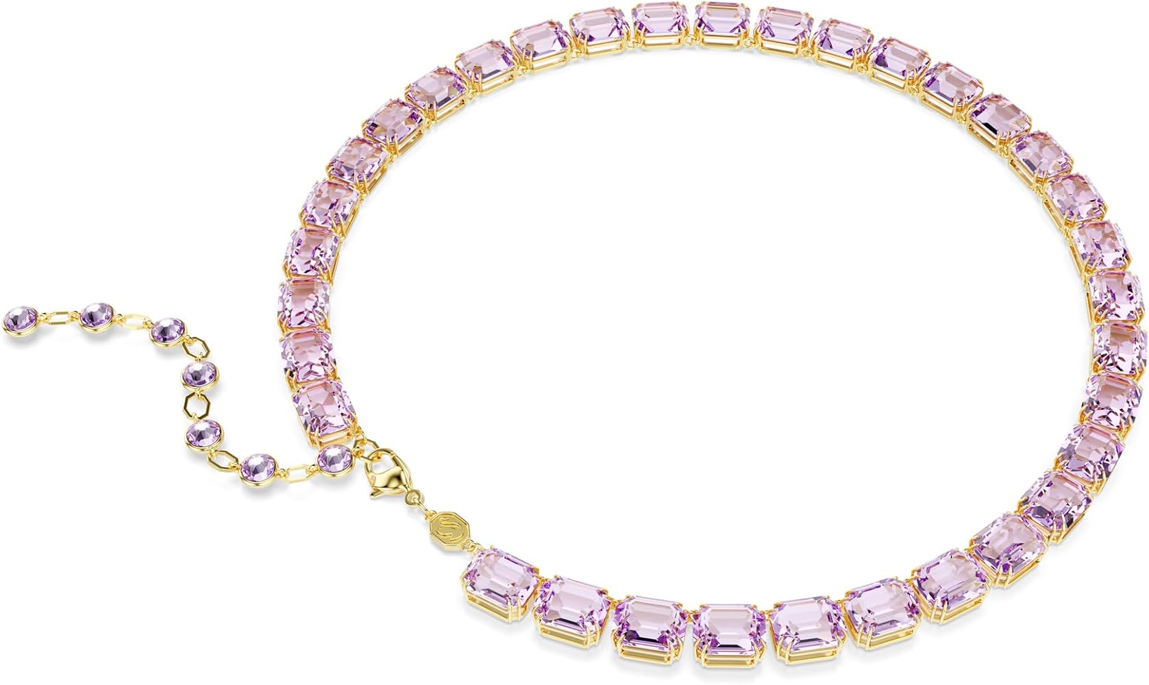 【極美品】エクステンダー付き！Millenia Tennis ネックレス Amazon.com: Swarovski Millenia Tennis Necklace, Octagon Cut, Clear