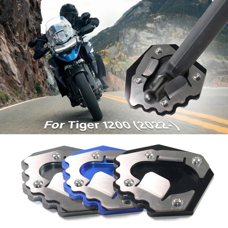 Support latéral agrandir béquille Tiger 1200 pour le road trip - 2