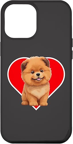 iPhone 15 Plus Cute Happy Chow Puppy Dog Cartoon Dog to Fall in Love Case