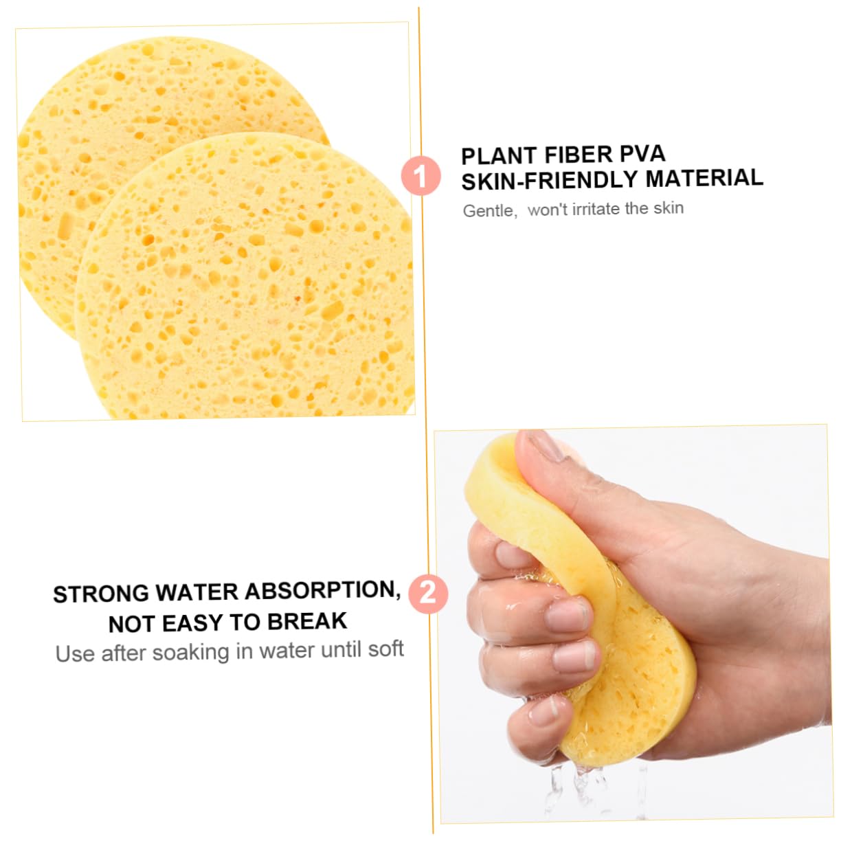 Didiseaon 80 Pezzi Struccanti Per Esponjas Para Maquillaje Per Rimozione Spugne Per Del Luffa Bagno Scrub Fard A