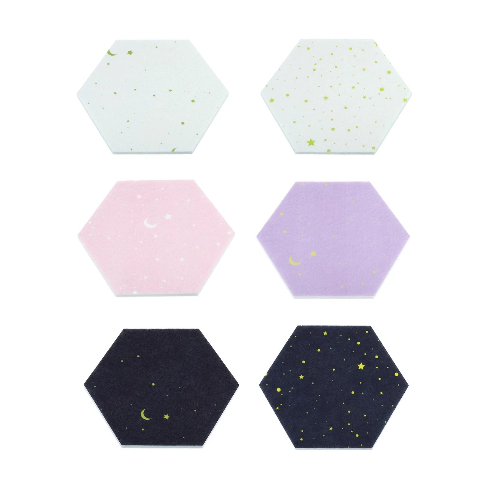 Tableau d'affichage en Feutre Lot de 4 Panneaux hexagonaux en Feutre, Panneau d'affichage ...(Purple 22x19cm)