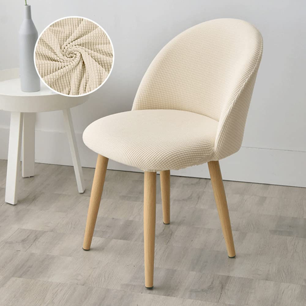 1/2/4/6 Stück Entenschnabel Polar Fleece Stoff Stuhlbezug 2021 Große Elastische Kissen Sitzbezüge Mode Dekoration,Creme,4 Stück