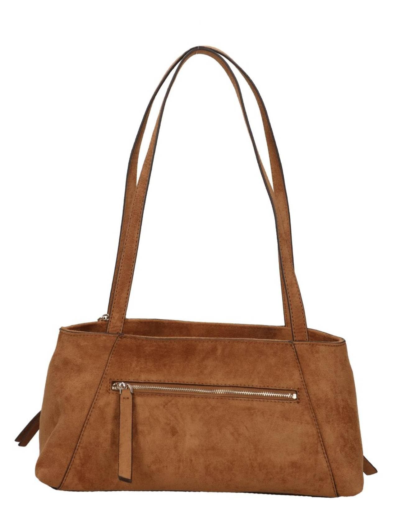 GUESS Schultertasche Devon Shoulder Satchel Cognac braun