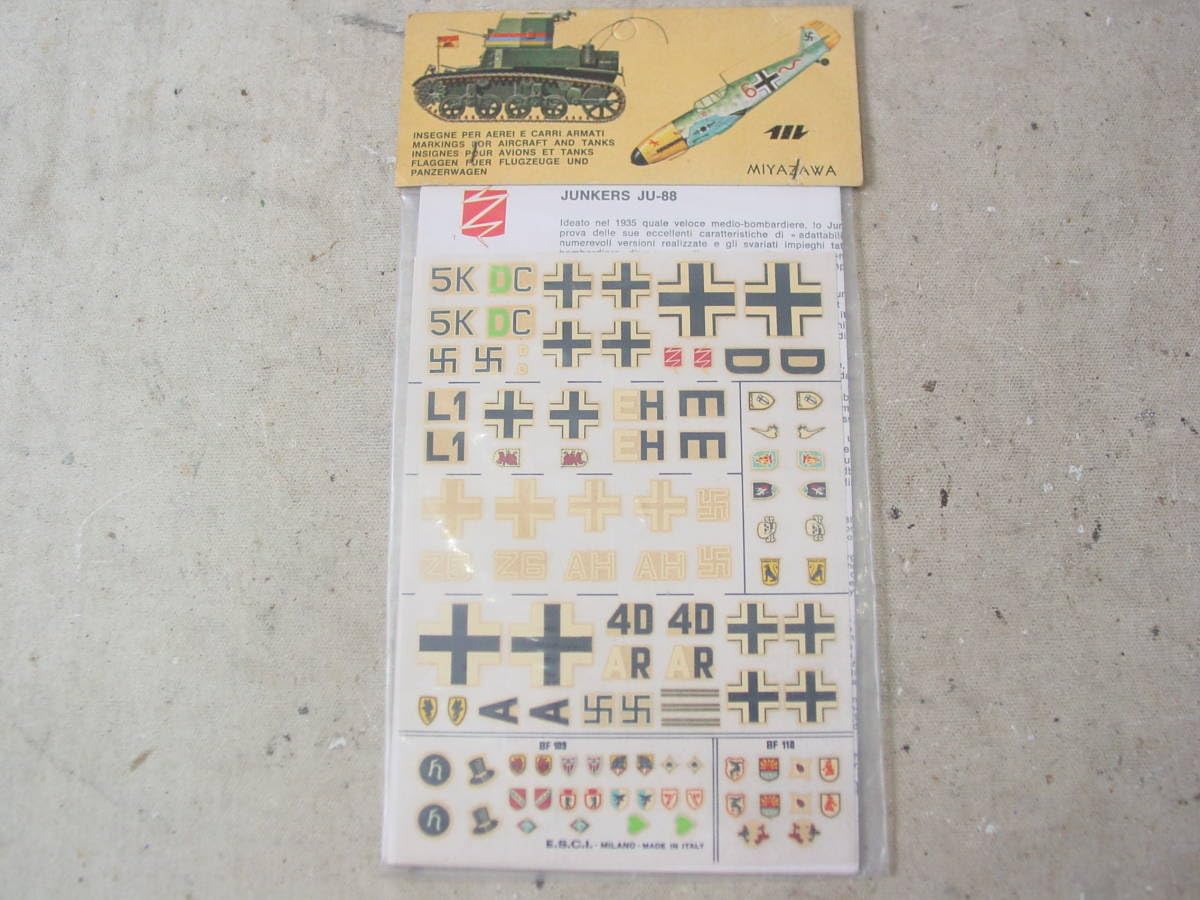 1/72 GGGデカール Amazon.co.jp: 宮沢模型 ミヤザワ 1/72 ドイツ空軍 No.22 Junkers Ju