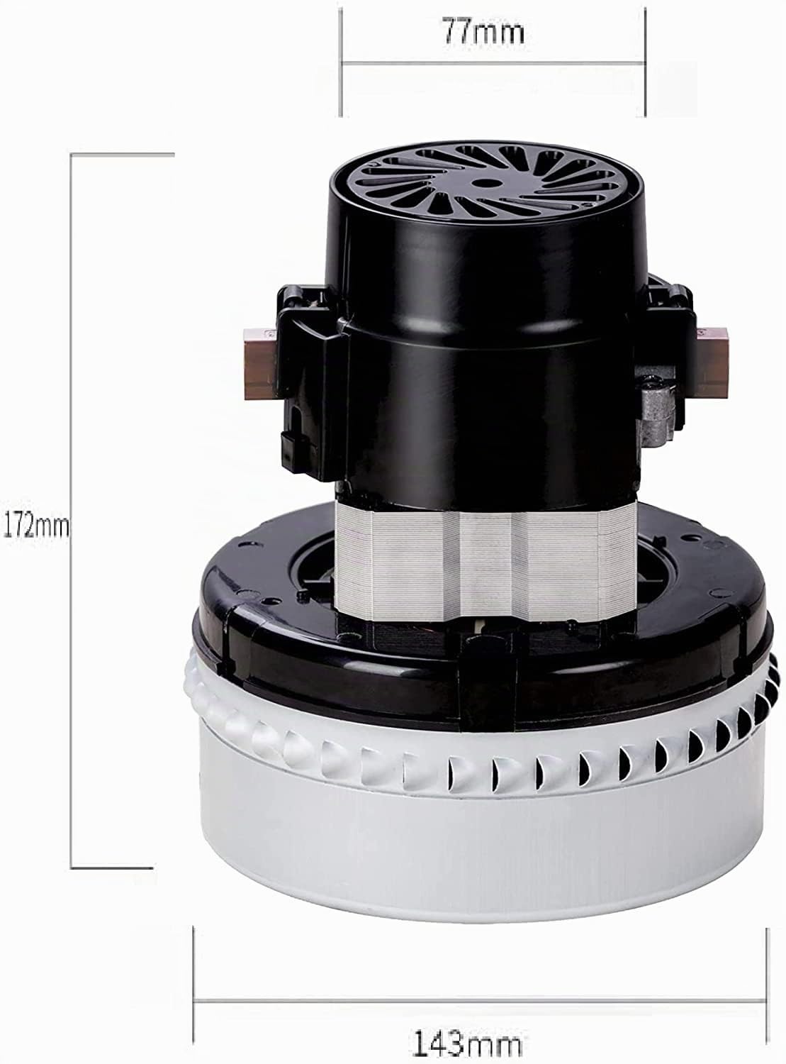 Motor Aspirador Industrial Universal,Bypass PERIFÉRICO 2 ETAPAS.1500 W BOBINADO DE Cobre, Motor Profesional. Envio INMEDIATO, Desde ESPAÑA.