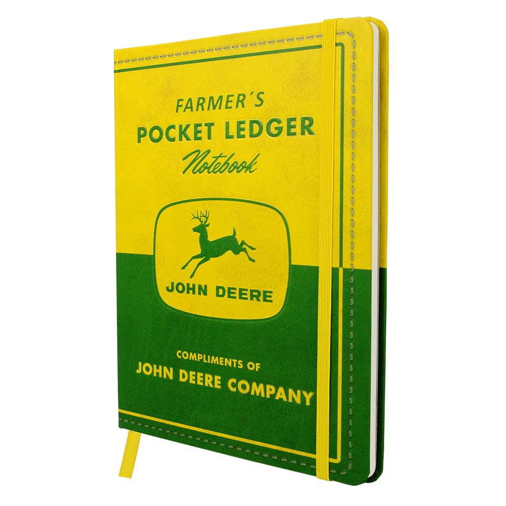 Nostalgic-Art Retro Notebook A5 John Deere - Farmer's Pocket Ledger - Gift Idea for Tractor Fans Original Licensed Product (OLP), Bullet Journal Dotted, Vintage Design