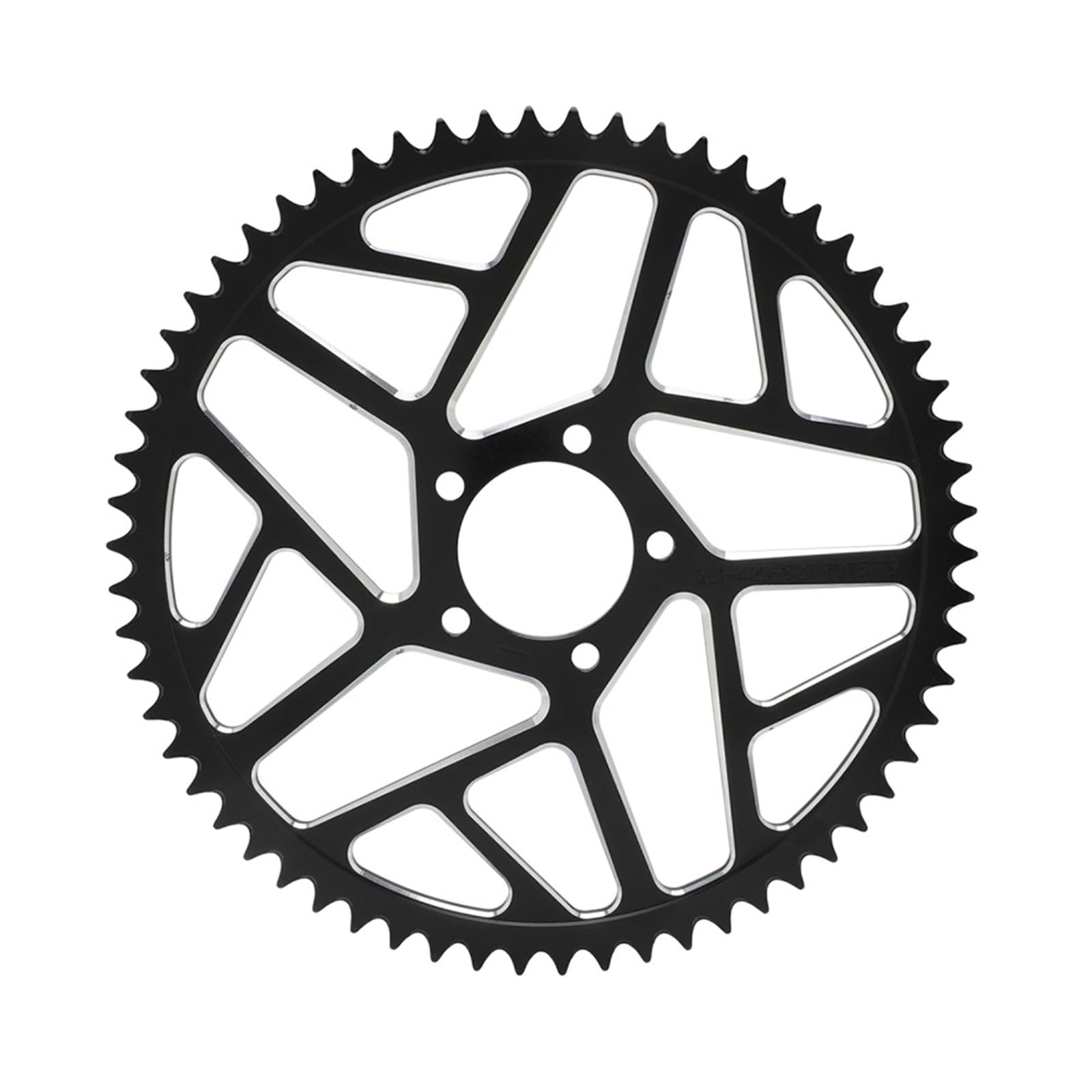 EJUOYO Chain Sprocket Fit For Surron Lightbee X S Segway X160 X260 Motorcycles 48T 54T 58T 7075 Rear Chain Sprocket(58T Black)