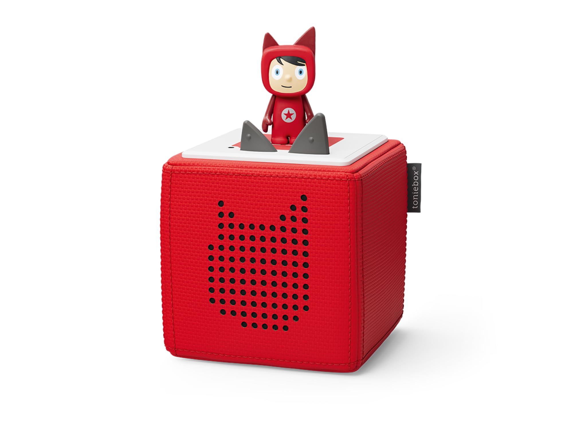 Toniebox Starter Set Rot – inkl. 1 Kreativ Figur, kabelloser Audioplayer für Kinder