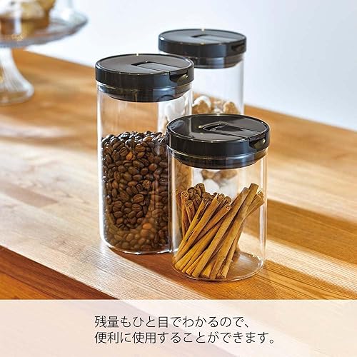 Miniatura 4 de HARIO MCNR-200-B Coffee Canister M, Black