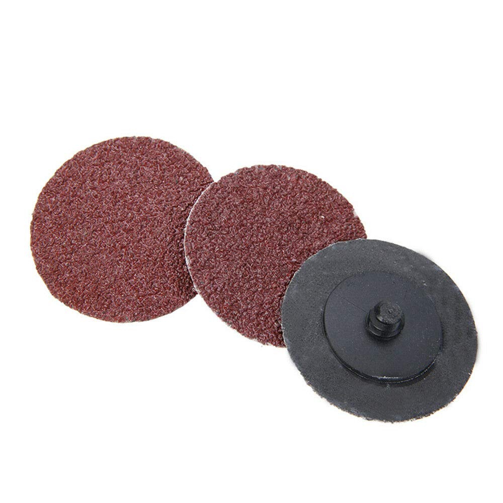 Discos de cambio rápido, 25 discos de 50 mm de cambio rápido tipo R, discos de lijado de 5 cm para herramientas rotativas lijado y mezcla de superficies – 36 granos