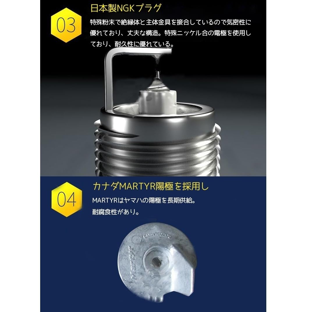 Amazon.co.jp: HIDEA 2馬力船外機 エンジン 2ストローク 水冷式 64CC 
