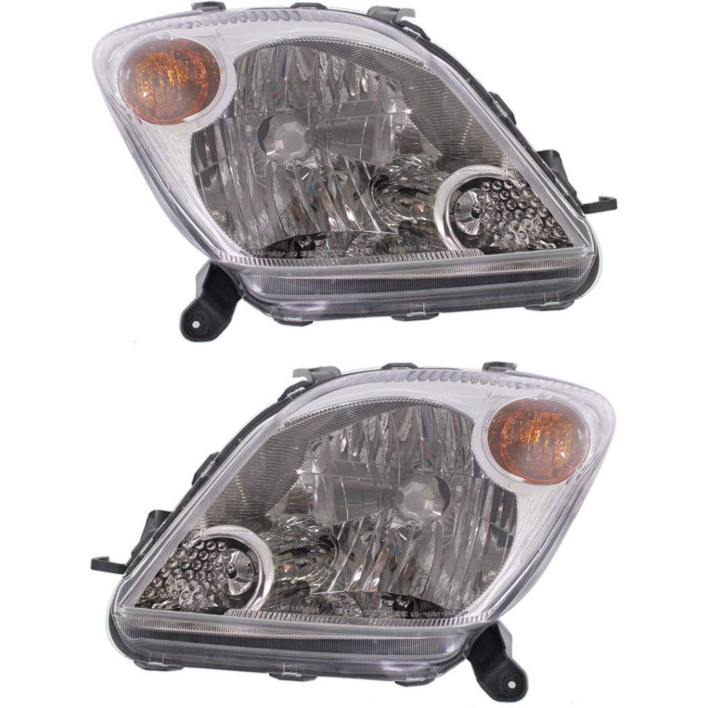 For Scion xA 2004-2005 Headlight Assembly Unit Pair Driver and Passenger Side | SC2518102 | SC2519102 | 81106-52450