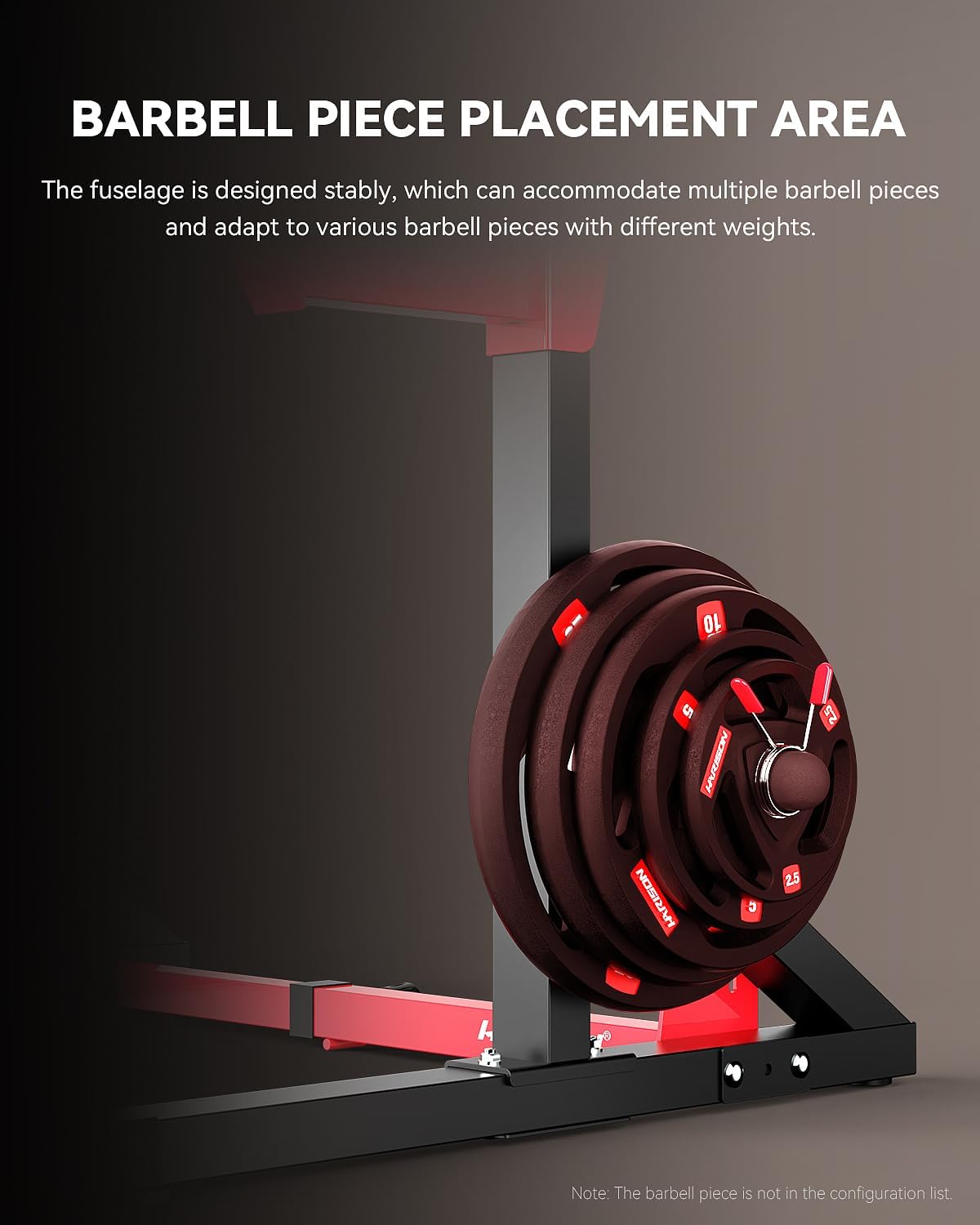 HARISON Heavy Duty Squat Rack, Bench Press Rack, Adjustable Barbell Rack for Home Gym,Multi-functional Half Rack Weight Lifting, Power Rack