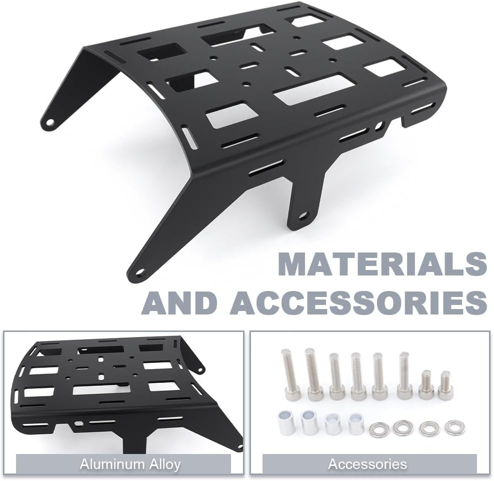 Rear Luggage Rack Plate Fit for DR650 1990-2026 Motorcycle Cargo Rack Storage Carrier
