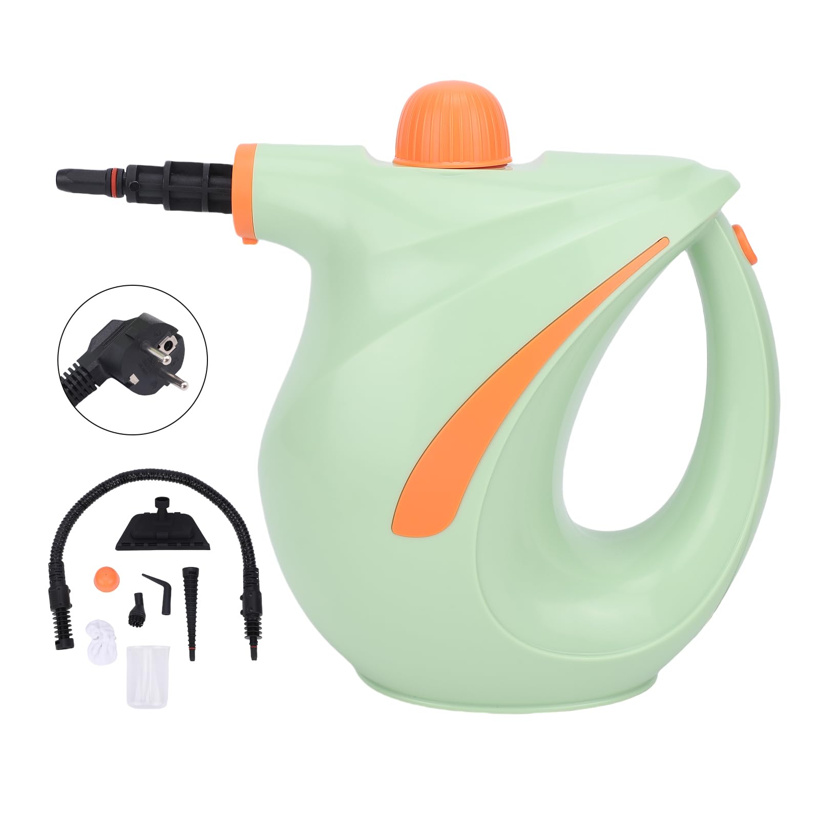 ASHATA Limpiador a Portátil de 1200W, Potente Máquina de Limpieza a de Alta Temperatura para Muebles del Hogar y el Coche, Capacidad de 700ml (Enchufe de la UE)
