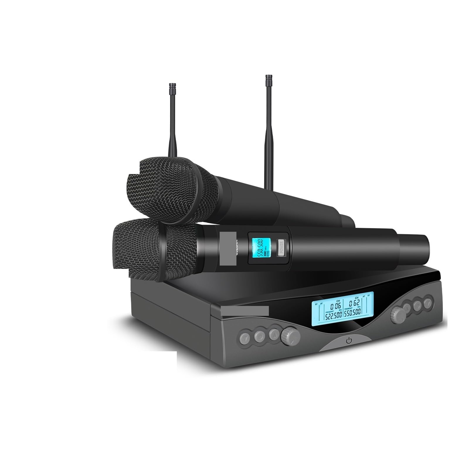Microfono Wireless G-Mark G320AM UHF Professionale 2 canali Microfono palmare Frequenza Automatica Regolabile 100M