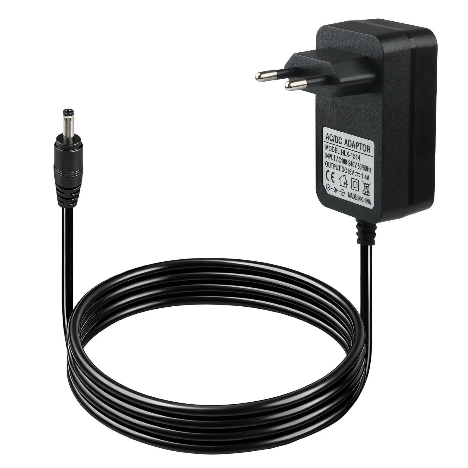 Cargador de 21 W para Eco(1ª generación 2) Show(1ª generación) Plus(1 era Gen), cable de alimentación de 21 W para Echo Link Look TV(2ª gen), adaptador de 15 V/1,4 A con cable de 2 m