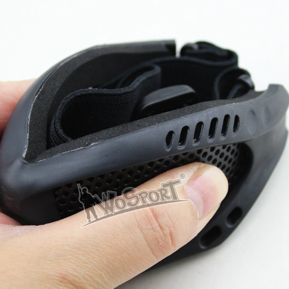 Tactical Occhiali da Sci Occhiali da Sole Protezione Esterna Con Metallo Maglia In Acciaio per CS Gioco di Guerra Airsoft Paintball Occhiali di Sicurezza