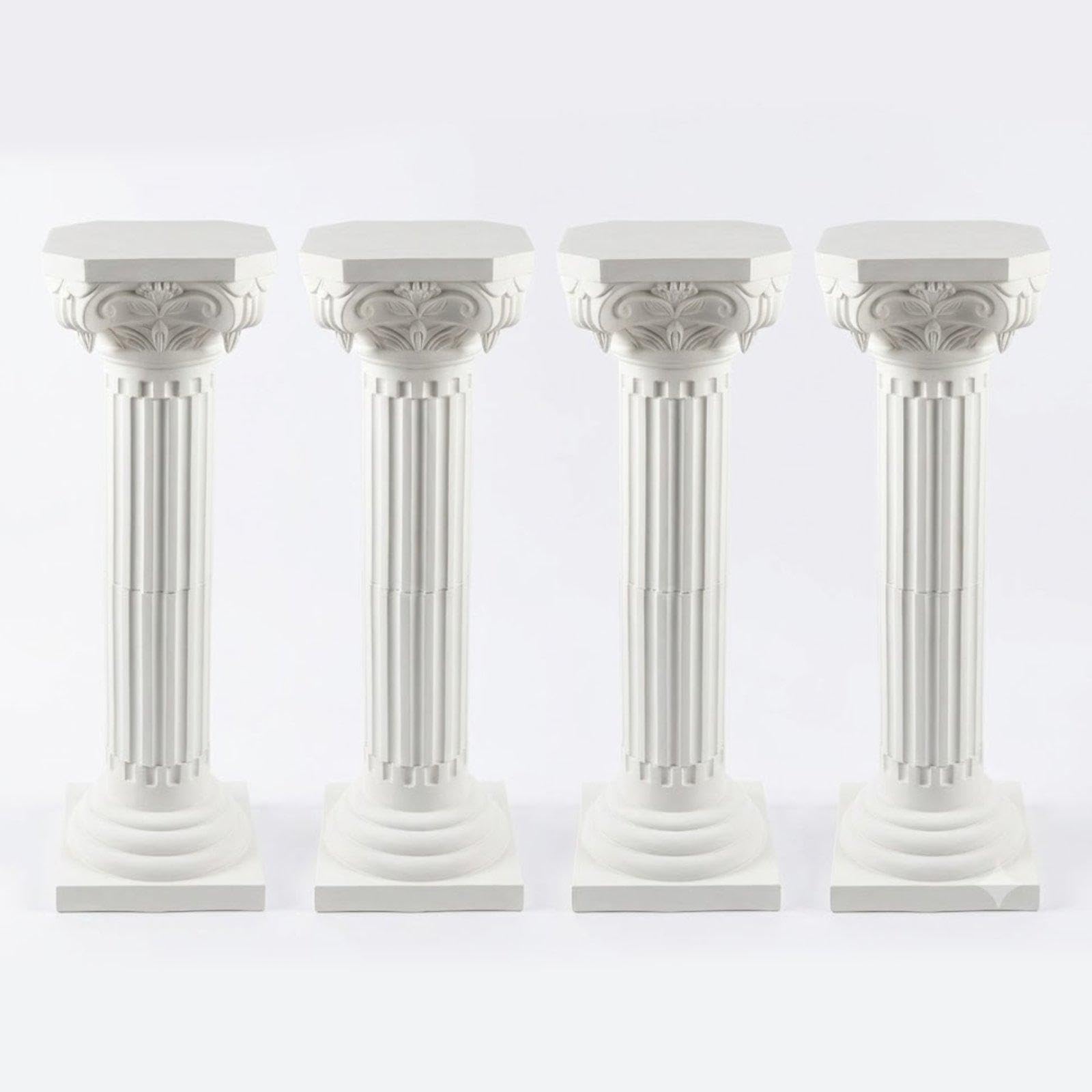 Colonne per Matrimoni, piedistalli Decorativi, Set di colonne portafiori in Stile Nordico Romantico per Foto, Decorazioni per Interni ed, 4 Pezzi