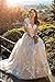 Tulle Wedding Dresses for Bride with Lace Appliques A Line Women Dress Long Sleeves Beach Bride Dress with Train HS006-14