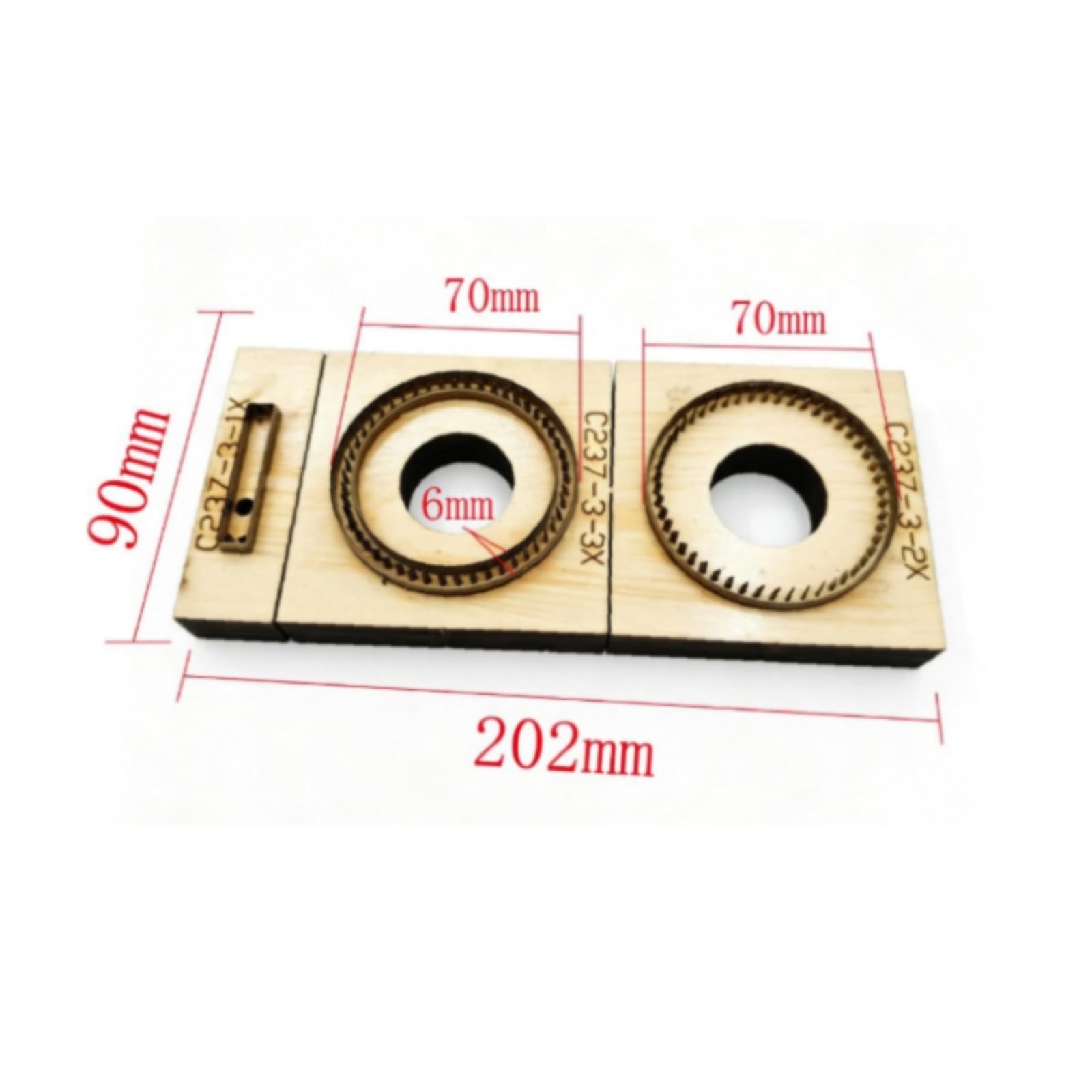 perfeclan Troquel Rectangular Cor Versátil | Reutilizable, Troquel Afilados, l, C237x