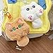 Dhdfisd Cute Cat Plush Keychain Kawaii Cartoon Inspired Cat Bag Charm Car Key Handbag Wallet Charm for Women Christmas Gift(White plush)