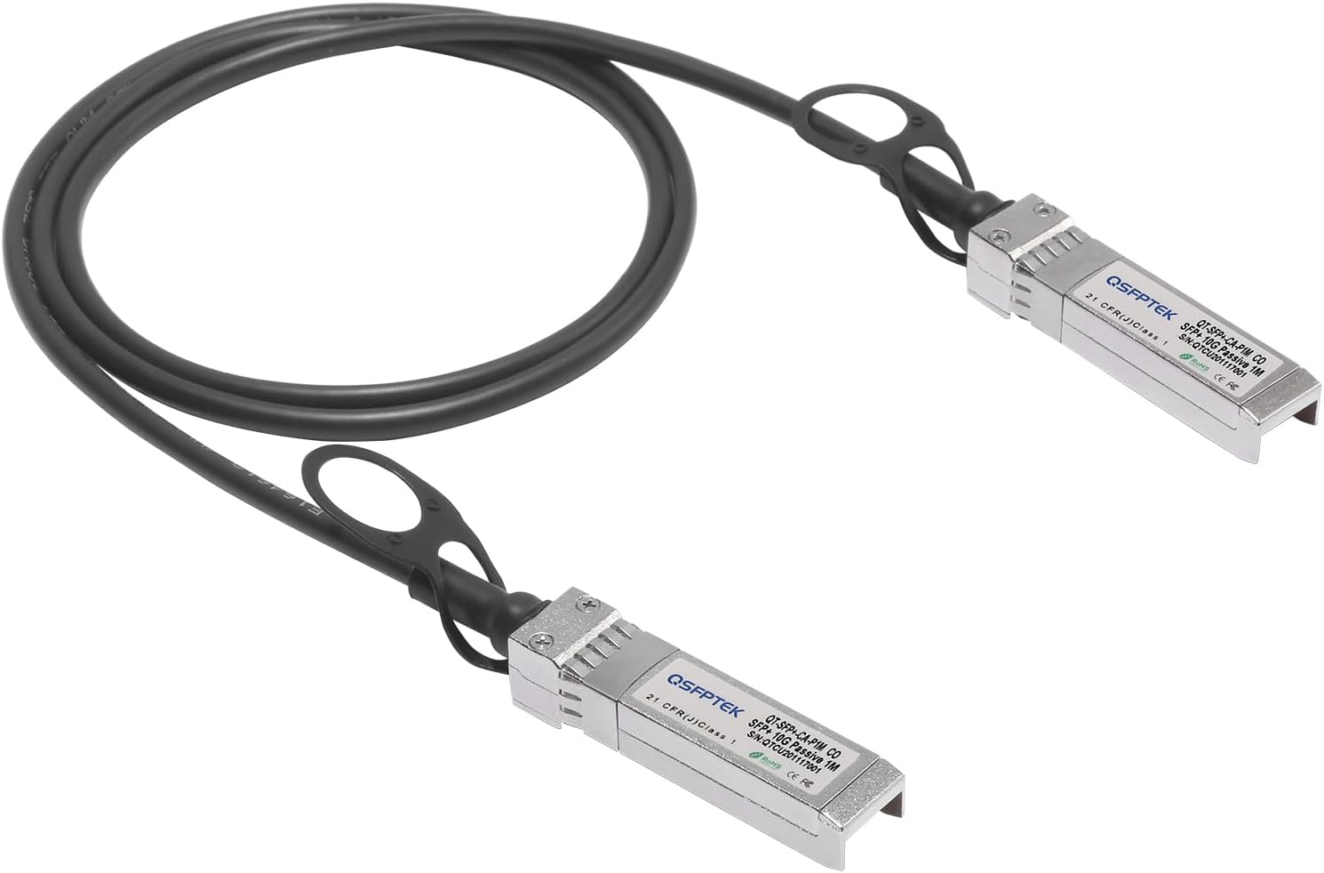 10G SFP+ DAC Cable, 1m (3.3ft) Passive Direct Attach Copper Twinax Cable for Cisco SFP-H10GB-CU1M, Ubiquiti, D-link, Netgear, Mikrotik, Open Switch Devices