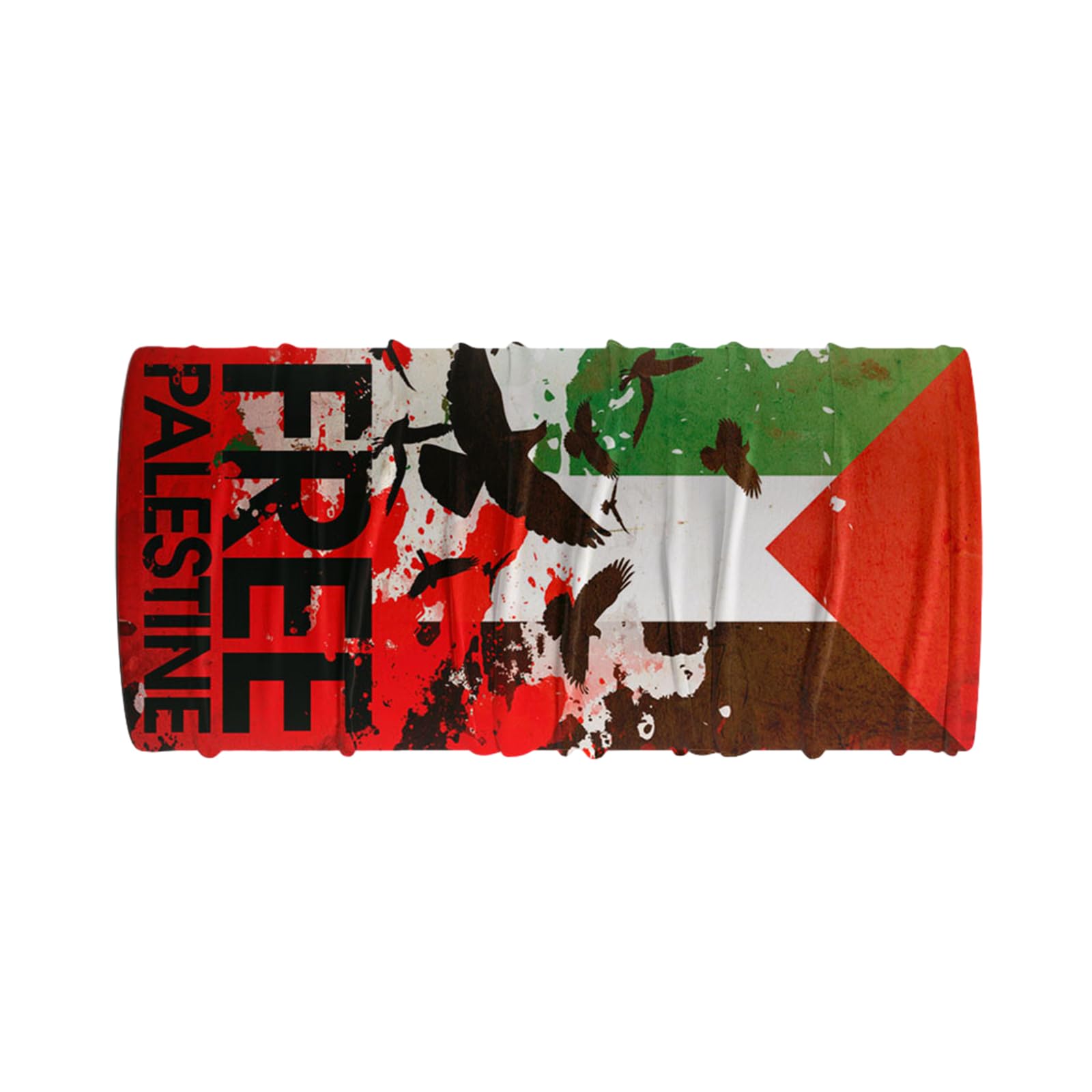 Nycemakeup Women's Palestine 2 Ski Neck Gaiter Face Mask Neck Warmer For Men & Keffiyeh Palestine Scarf Bandana Palestinian Balaclava Mask Cold Weather Face Mask Wind Resistant