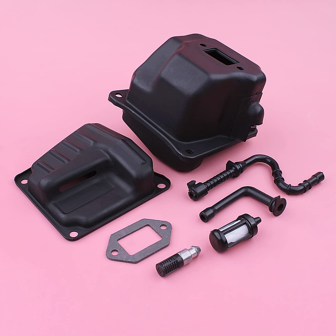 Kit de juntas de escape apto for 044 MS440 046 MS460 MS 440 460 motosierra tipo puerto dual piezas de repuesto 11281400603