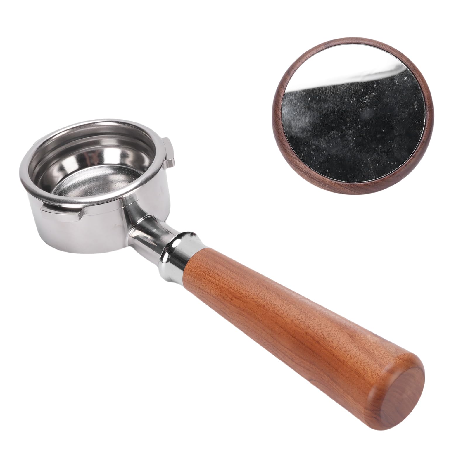 Kaffee-Siebträger, 58 Mm, Universell, ohne, mit Doppeltassen-Filterkorb für Kaffeeliebhaber und Baristas, Stilvolles Design
