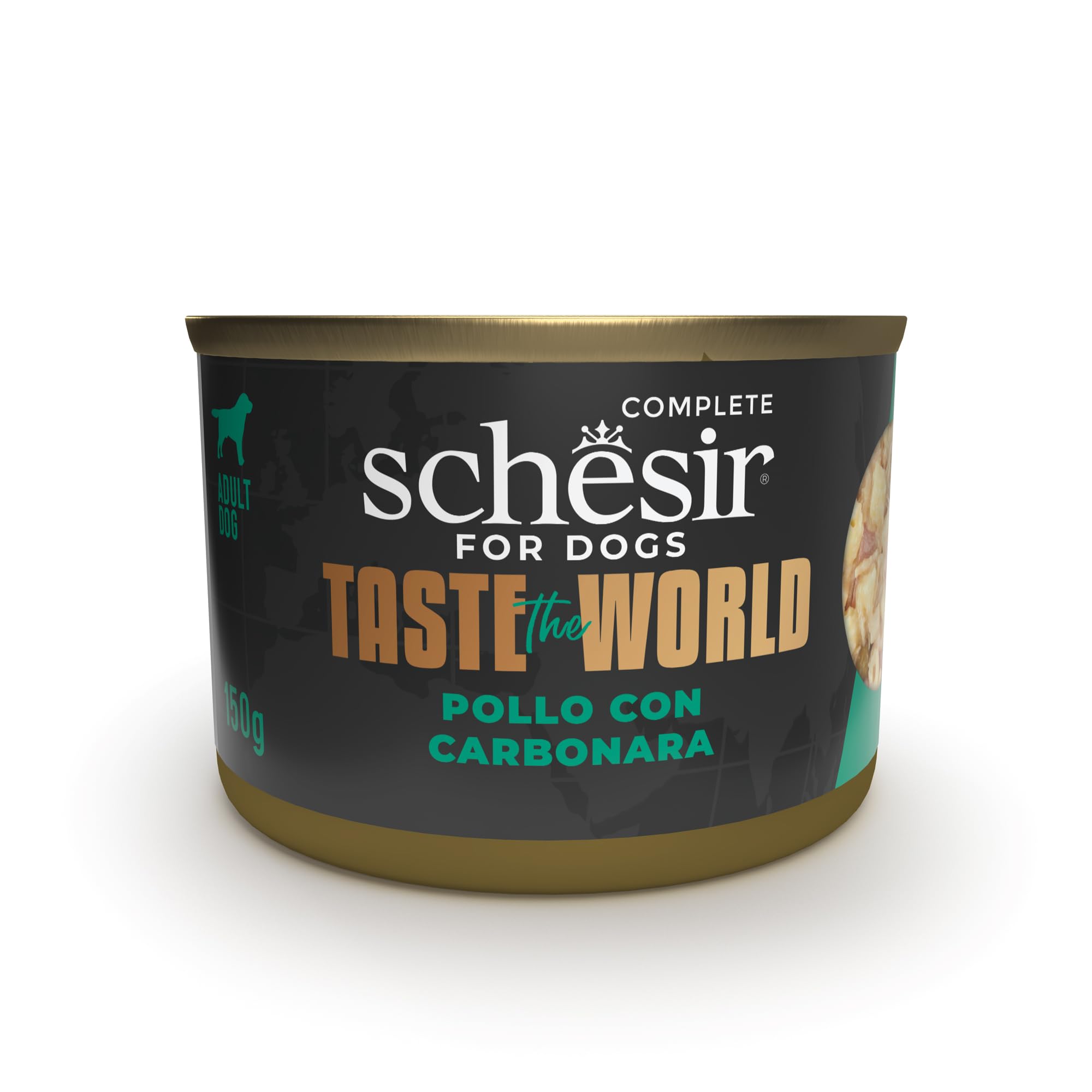 Schesir, Aliments humides pour Chiens Taste The World Poulet Carbonara 8 x 150g