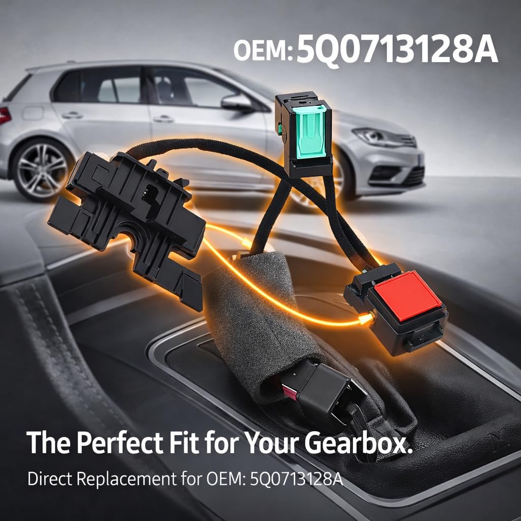 Aramox 5Q0713128A Micro-interrupteur de Mécanisme de Sélecteur de Manette de Vitesse, Remplacement pour Boîte de Vitesses de Voiture R32
