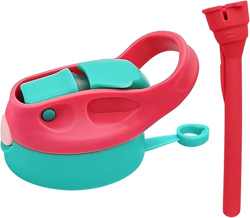 Amgkonp Tapa de repuesto de 12 onzas con popote para vaso infantil, 1 paquete de tapas con popote a prueba de fugas y derrames, para Mocaru,